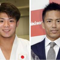 Judo legend Tadahiro Nomura (right) will begin training reigning 66-kg world champion Hifumi Abe, it was announced on Thursday. | KYODO