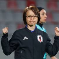 Japan women\'s soccer manager Asako Takemoto has guided her team to the Women\'s Asian Cup final against Australia on Friday in Amman. | AFP-JIJI