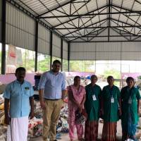 Mathew Jose (second from left), CEO of Paperman, creates innovative models in the world of recycling and waste management. | VARDHAMAN, PAPERMAN