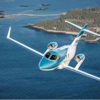 The HondaJet Elite small business jet is now on sale in the Middle East. | HONDA MOTOR CO. / VIA KYODO