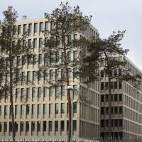The headquarters of Germany\'s Federal Intelligence Agency, known by its acronym BND, is seen in Berlin, Germany, on April 30, 2015. Four German media organizations have issued a joint report stating that the country\'s foreign intelligence service secured a sample of the Soviet-developed nerve agent Novichok in the 1990s, and passed on its knowledge to partners including the U.K. and U.S. | AP