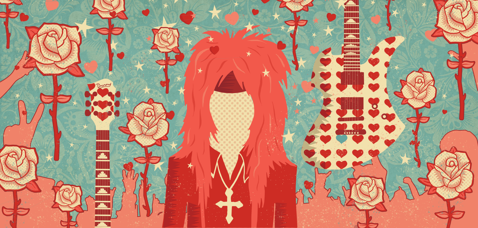 In memoriam: Musician hide was known for his flamboyant style. | ILLUSTRATION BY MICHAEL C. SMITH