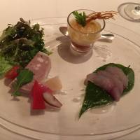 Hors d\'oeuvres served at a French restaurant using fish supplied by Hagi Oshima Sendanmaru. | GHIBLI