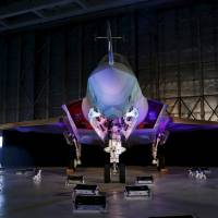 A Lockheed Martin F-35 Lightning II fighter jet is seen in its hanger at Patuxent River Naval Air Station in Maryland in 2015. | REUTERS