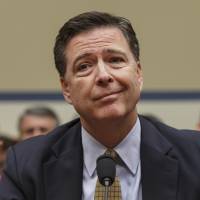 Then-FBI Director James Comey testifies before the House Oversight Committee to discuss Hillary Clinton\'s email investigation, at the Capitol in Washington in 2016. The Justice Department\'s watchdog faults Comey for breaking with protocol in his handling of the Hillary Clinton email investigation. But it says his decisions were not driven by political bias ahead of the 2016 election. | AP