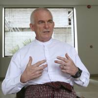 Knut Ostby, U.N. Resident and Humanitarian Coordinator in Myanmar, talks during an interview with the Associated Press at a hotel in Naypyitaw June 6. Rohingya Muslim refugees who fled attacks in Myanmar say they are disappointed that a U.N. agreement signed earlier this week did not address one of their key demands: citizenship. | AP