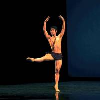 Hyuma Kiyosawa dances at the USA International Ballet Competition in Jackson, Mississippi, on Friday. He won the silver medal. | KYODO