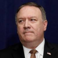U.S. Secretary of State Mike Pompeo speaks during a news conference following a meeting with North Korean envoy Kim Yong Chol in New York on May 31. | REUTERS