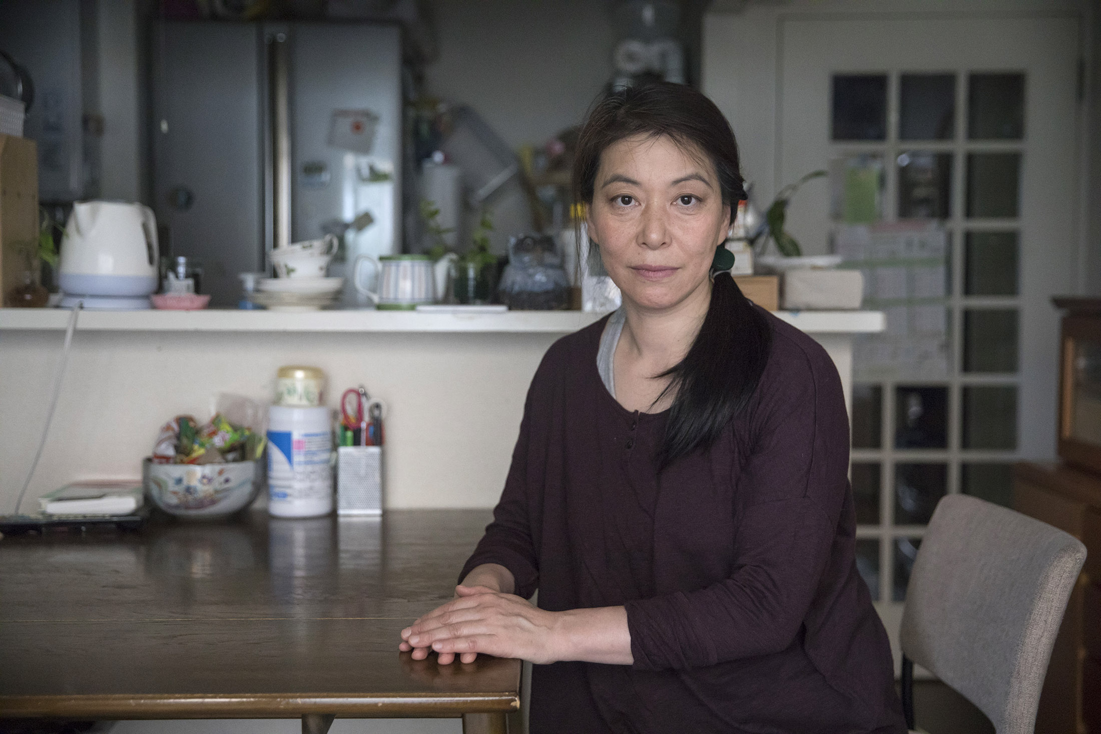 Orie Ikeda, a single mother of two, says she can understand how a brutal assault like the one in Minoh, Osaka Prefecture, occurred. | BLOOMBERG