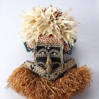 A mask from Kuba in the Democratic Republic of the Congo | COLLECTION OF NATIONAL MUSEUM OF ETHNOLOGY.