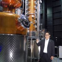 Raising a glass: Koichiro Shirai, president of Chugoku Jozo Co., and the Sakurao Distillery. | COURTESY OF SAKURAO DISTILLERY
