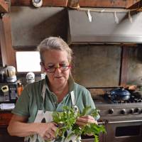 Head chef: Nancy Singleton Hachisu takes to the kitchen. | JAPAN THE COOKBOOK / PHAIDON
