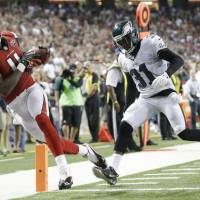 Atlanta Falcons wide receiver Julio Jones is not attending this week\'s mandatory minicamp due to contractual issues with the club. | AP
