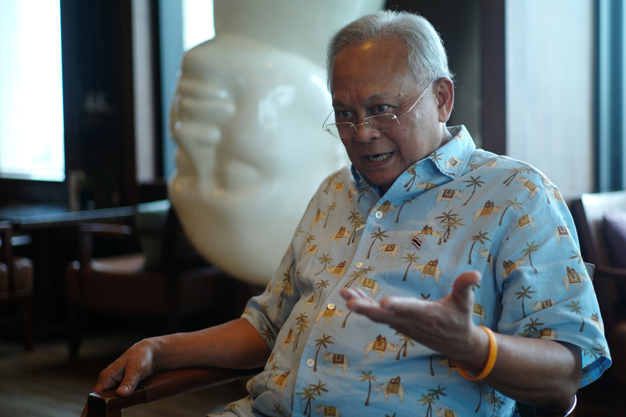 Politician Suthep Thaugsuban speaks during an interview in Bangkok on June 10. | REUTERS