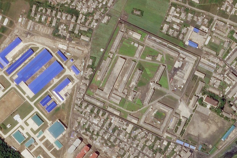 A North Korean missile production facility in the city of Hamhung is seen in a satellite image taken on June 29. | REUTERS