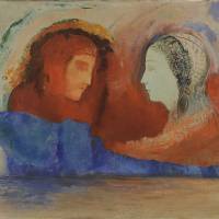 \"Dante and Beatrice\" (c. 1914) | UEHARA MUSEUM OF ART