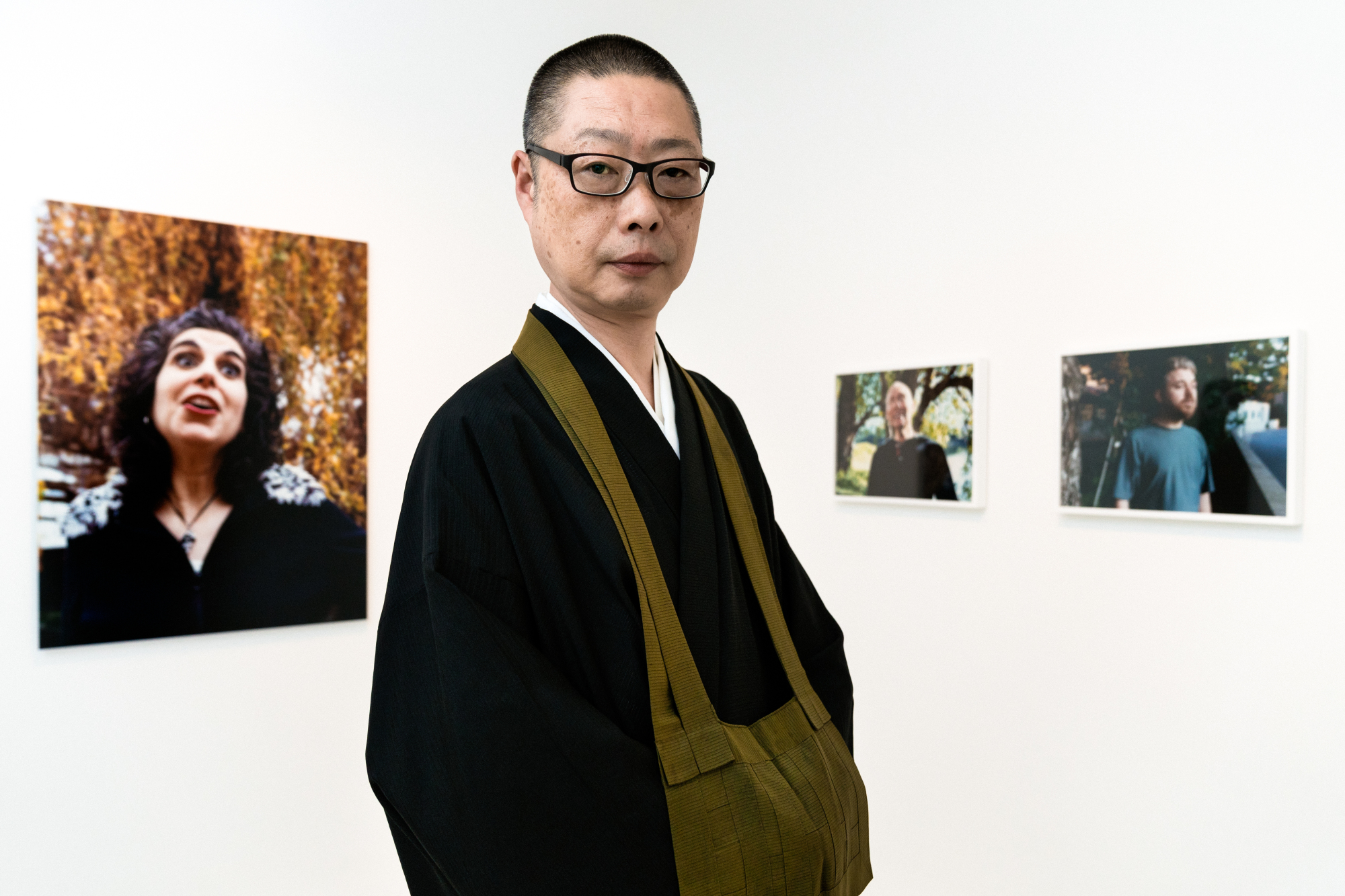 Monk with a mission: Akiyoshi Taniguchi is the head priest at Chohouin Temple in Tokyo. An self-described 'photo boy,' he built a white room that serves as a photography gallery on the premises of his temple. | DAN SZPARA