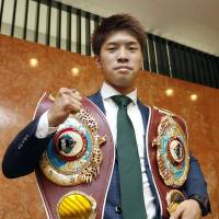 Kosei Tanaka, former World Boxing Organization light flyweight and minimumweight champion, is set to face WBO flyweight title holder Sho Kimura on Sept. 24 in Nagoya. | KYODO