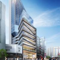 Don Quijote Holdings Co. Ltd.\'s high-rise complex, seen in a rendering, is scheduled to open in Tokyo\'s Shibuya district in 2022. | DON QUIJOTE HOLDINGS CO.