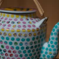 Pretty pixilated teapot from Singaporean designer Hans Tan at Design Tide | VIETNAM NEWS AGENCY / VIA AFP-JIJI