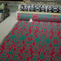 New textile designs from Hiroko Takahashi, the woman behind contemporary kimono label Hirocoledge, at Design Tide | VIETNAM NEWS AGENCY / VIA AFP-JIJI