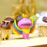 Figurines from Nameko\'s popular Osawari Tantei (Touch Detective Mushroom Garden) app. | AP