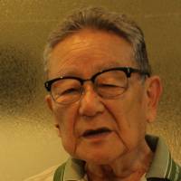 Hisao Mesaki speaks in Nagoya during a recent interview about his experiences before and during World War II. | AP