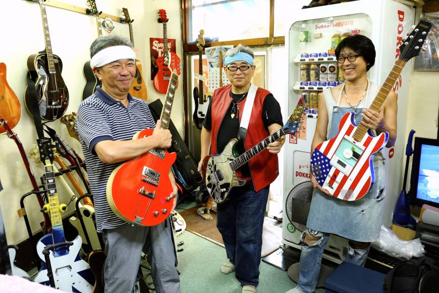 Hot rockers: The members of Swing Top