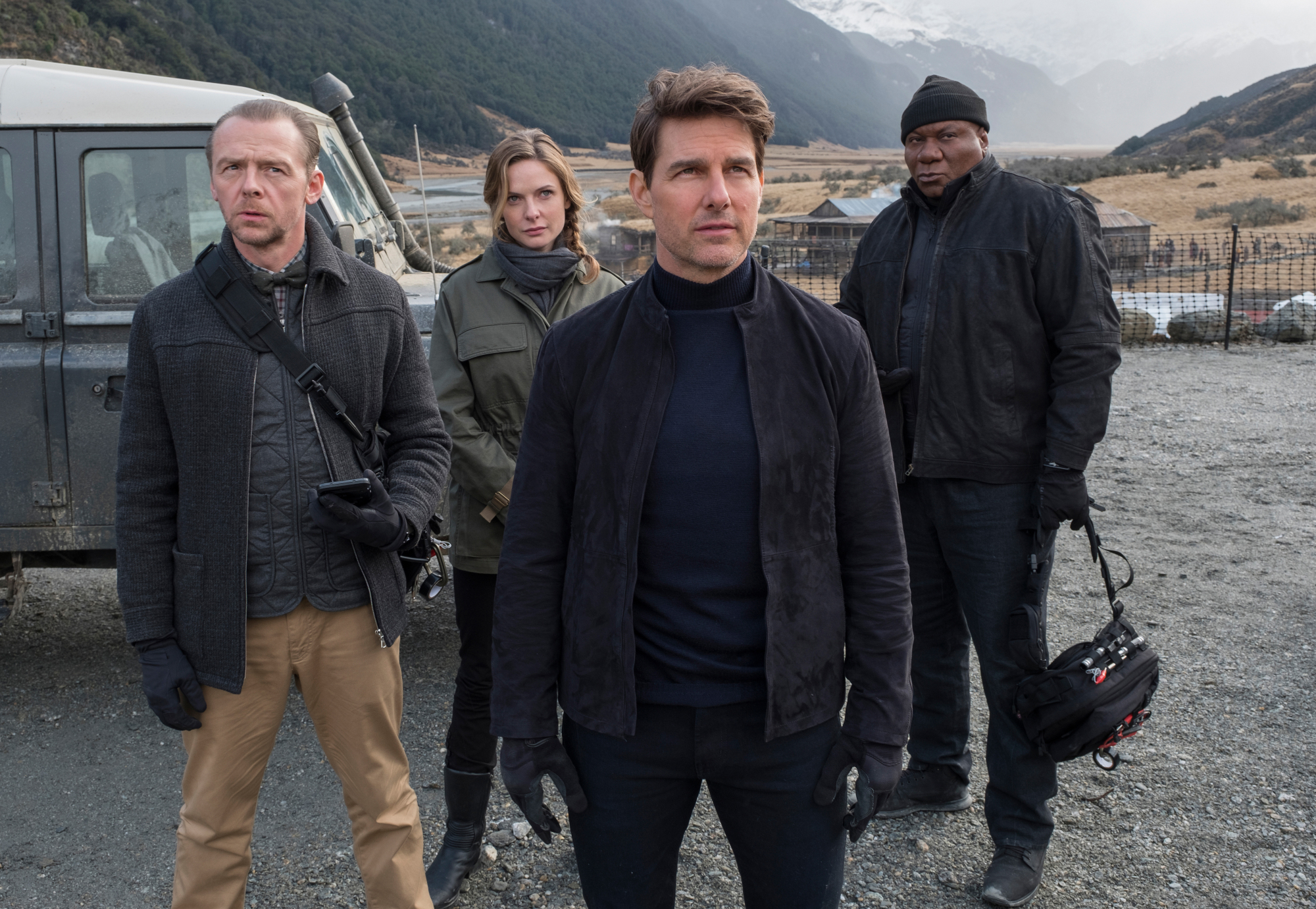 Squad goals: Simon Pegg (far left) is joined by Rebecca Ferguson, Tom Cruise and Ving Rhames in 'Mission: Impossible &#8212; Fallout.' | © 2018 PARAMOUNT PICTURES. ALL RIGHTS RESERVED.