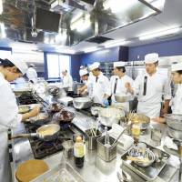 A simple art: Students learning the culinary ropes at the Tsuji Culinary Institute. | COURTESY OF THE TSUJI CULINARY INSTITUTE