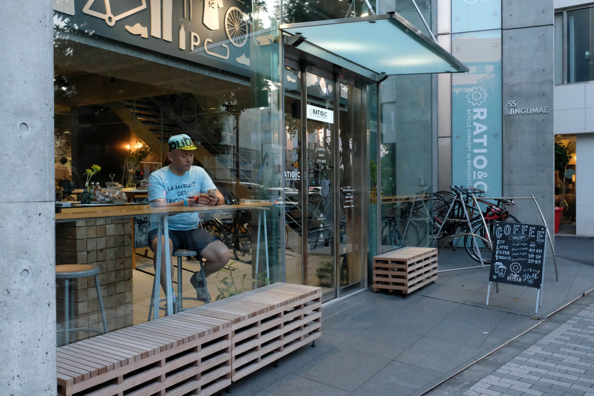 Coffee shop store bike shop
