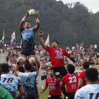 Yamaha Jubilo were invited to take part in the stadium-inaugurating game because they were the first team to visit Kamaishi after the 2011 disaster. | AP