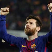 Lionel Messi, seen in a May file photo, is Barcelona\'s new captain. | KYODO
