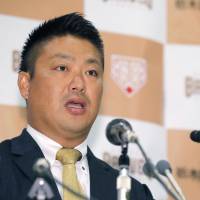 Shuichi Murata speaks at a news conference on Wednesday in Oyama, Tochigi Pref. | KYODO