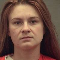 Maria Butina appears in a police booking photograph released by the Alexandria Sheriff\'s Office in Alexandria, Virginia, Aug.18. | ALEXANDRIA SHERIFF\'S OFFICE / HANDOUT / VIA REUTERS