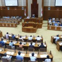 The Okinawa Prefectural Assembly convenes on Thursday in the capital, Naha. | KYODO