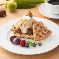 The Mont Blanc Cream Dessert Waffle | AFP-JIJI