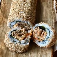 Airport exclusive: The Yakiniku Champion wagyu beef roll. | ROBBIE SWINNERTON