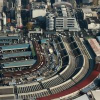 Tsukiji market: Tokyo’s home of fresh fish since 1935. Uogashi Yokocho is to the left of the picture. | BLOOMBERG
