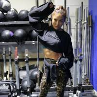 Celebrity status: Fitness enthusiast Aya trains many Japanese stars but says she\'d love to do a mass workout session at a venue like Tokyo Dome. For that to happen, she says Japan is going to need to become more health conscious. | KYODO