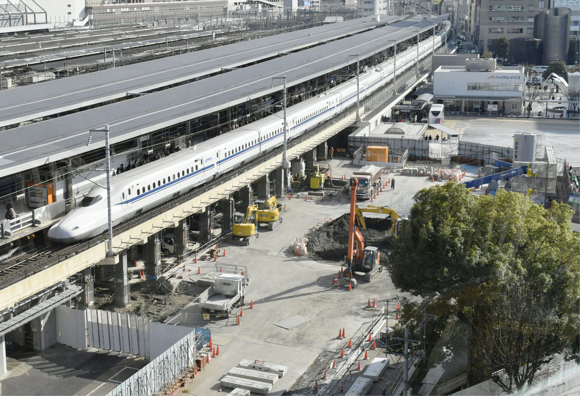 Off the rails: Construction has begun at Nagaya Station on the maglev train route. Four major Japanese contractors have been prosecuted for rigging bids for work on the project. | KYODO