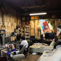 The video-gaming room, home of numerous retro games, as well as plenty of cigarette butts and sleep-deprived residents. | VICTOR CHAIX