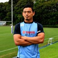 Ayumu Goromaru poses at Yamaha Jubilo’s clubhouse in Iwata, Shizuoka Pref. | YOSHIAKI MIURA