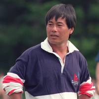 Former Waseda University\'s star scrum half Hiroaki Shukuzawa led Japan to the first victory in World Cup in 1991. | KYODO