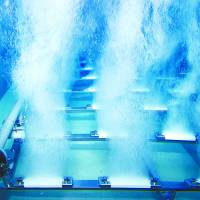 An ozone contact pond at a water treatment plant. | TOKYO METROPOLITAN GOVERNMENT