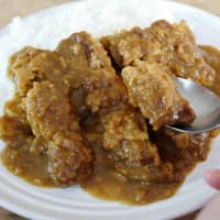 Freeze-dried chicken cutlet curry is one of Shimamura\'s latest inventions for Amano Foods, the nation\'s leading manufacturer of the shrunken grub. | COURTESY OF ASAHI GROUP FOODS