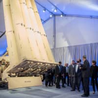 Saudi Crown Prince Mohammed Bin Salman is seen during his visit to Lockheed Martin company in San Francisco in April. | BANDAR ALGALOUD / COURTESY OF SAUDI ROYAL COURT / HANDOUT / VIA REUTERS