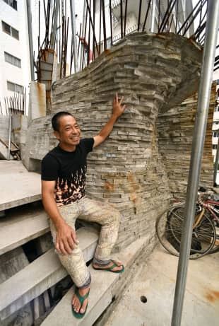 Keisuke Oka, a 53-year-old architect, has been working on the Arimaston Building in Tokyo