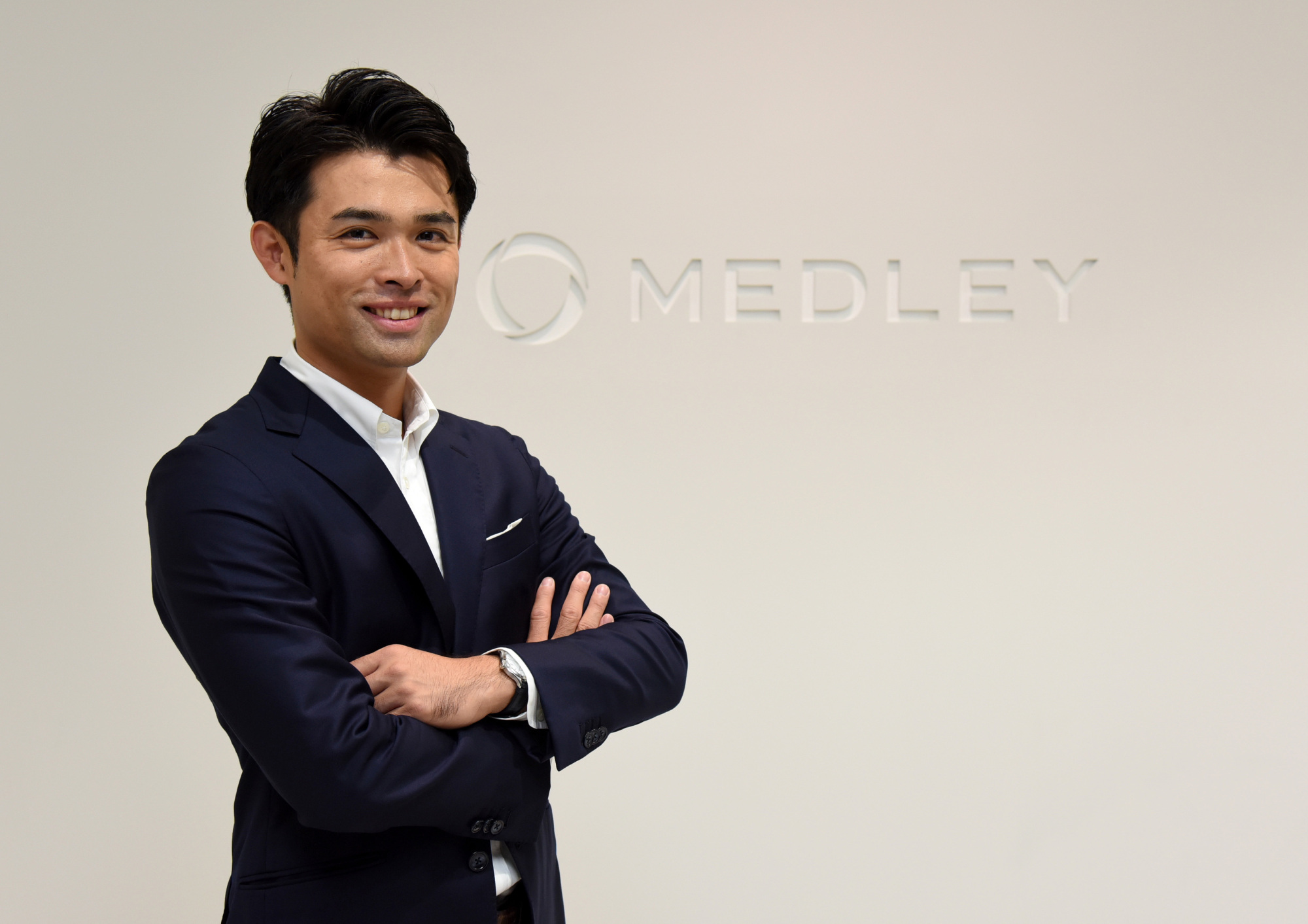 Goichiro Toyoda, co-CEO of Medley Inc., says the nation's health system cannot be sustained without big changes. | SATOKO KAWASAKI