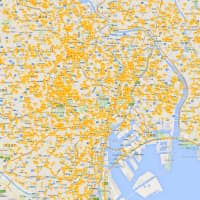 Fire icons on Teru Oshima\'s map mark properties with deadly histories. | COURTESY OF TERU OSHIMA